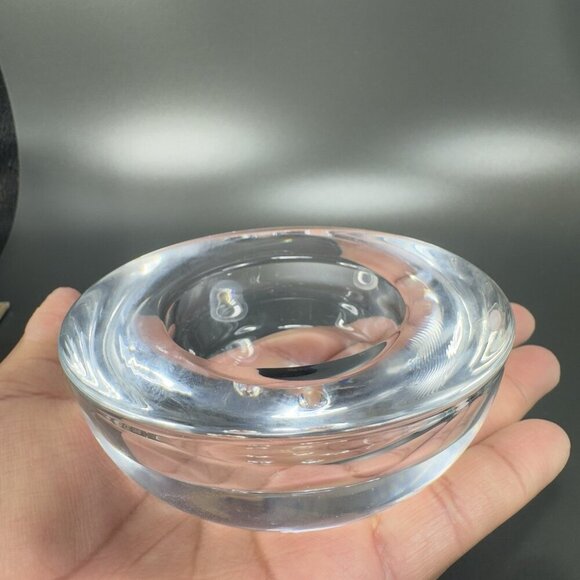 iittala Finland Glass Votive Holder Ballo Clear Glass Crystal Footed Tea Light - Picture 9 of 15